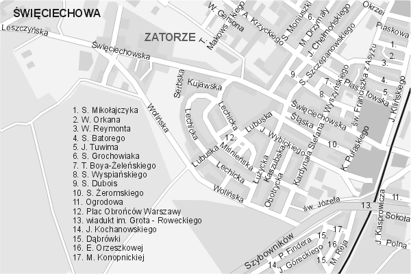 Mapa ( Plan ) Leszna. Warstwa Biznesowe Leszno. Leszno - Wielkopolska.  
  
   Warstwa biznesowa prezentuje lokalizacje leszczyskich firm w postaci umieszczonego logo firmy na planie. Po najechaniu kursorem myszy na logo firmy pojawia si nazwa i adres lokalizowanej firmy (IE), a po klikniciu otwiera dodatkowe okienko z opisem firmy i danymi teleadresowymi. Wszystkie zlokalizowane firmy wymienione s pod wywietlan mapk - fragmentem mapy ( planu ) Leszna. Warstwa nieustannie si rozbudowuje. Mapa wykonana jest w skali 1:10 000 - warstwa biznes.

Leszno - warstwa biznesowa ( biznes ) Internetowego Planu Leszna serwisu Cyber Wielkopolska.